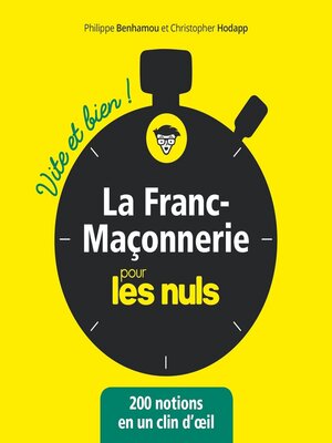 cover image of La Franc-maçonnerie Vite et bien pour les Nuls